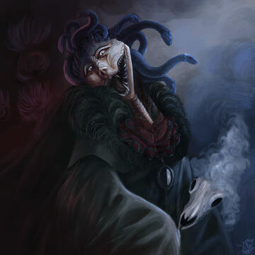 Speedpainted Halfbody (OC: Hiraethrae) (7/25)